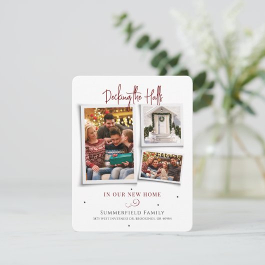 We hebben familiefoiliteit gemaakt... die kerstmis feestdagenkaart (Staand voorkant)