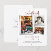 We hebben familiefoiliteit gemaakt... die kerstmis feestdagenkaart (Voorkant / Achterkant)