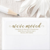 We hebben Faux Gold White custom script verplaatst Etiket (Insitu)