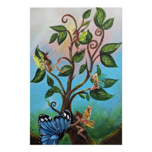 We hebben feeën in een boomtop, en Butterfly Perfect Poster
