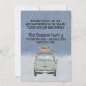 We hebben Fiat 500 auto met kerstverlichting verpl Kaart (Achterkant)