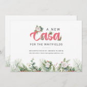 We hebben Floral Berry Moving Adres verplaatst Aankondiging (Voorkant / Achterkant)