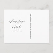 We hebben Floral Change of Address verplaatst Aankondigingskaart (Achterkant)