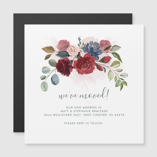 We hebben Floral Dusty Blue Flowers verplaatst (Voorkant / Achterkant)