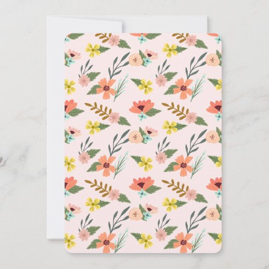 We hebben Floral & Greenery Envelope Nieuw Adres v Aankondiging (Achterkant)
