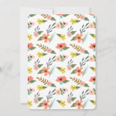 We hebben Floral & Greenery Mail Box Nieuw adres v Aankondiging (Achterkant)