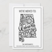 We hebben Floral Mandala Alabama State New Home ve Aankondiging (Voorkant)