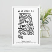 We hebben Floral Mandala Alabama State New Home ve Aankondiging (Staand voorkant)