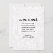 We hebben Floral Mandala Alabama State New Home ve Aankondiging (Achterkant)