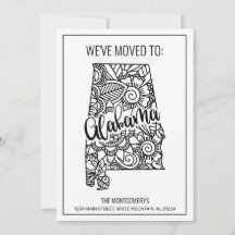 We hebben Floral Mandala Alabama State New Home ve