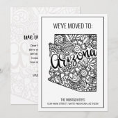 We hebben Floral Mandala Arizona State New Home ve Aankondiging (Voorkant / Achterkant)