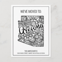 We hebben Floral Mandala Arizona State New Home ve Aankondigingskaart