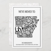 We hebben Floral Mandala Arkansas State New Home v Aankondiging (Voorkant / Achterkant)