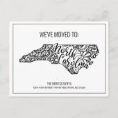 We hebben Floral Mandala North Carolina State verh Aankondigingskaart (Voorkant)