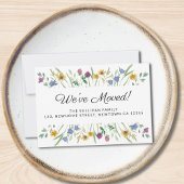 We hebben Floral Moving Aankondiging Mini Kaart ve