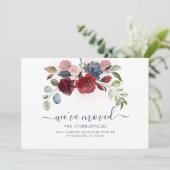 We hebben Floral Moving Aankondiging verplaatst (Staand voorkant)