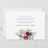 We hebben Floral Moving Aankondiging verplaatst (Achterkant)