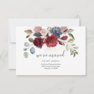 We hebben Floral New Address aankondiging verplaat