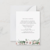 We hebben Floral Rustic New Casa Moving Notitiekaartje (Achterkant)