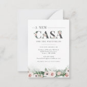 We hebben Floral Rustic New Casa Moving Notitiekaartje (Voorkant)