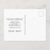 We hebben Floral Waterverf Moving Aankondigingskaart (Achterkant)