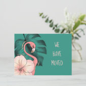 We hebben Florida Flamingo Monstera Leaf verplaats Aankondiging (Staand voorkant)