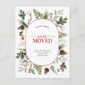 We hebben Forest Berry Pinecone verplaatst Aankondigingskaart (Voorkant)