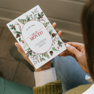 We hebben Forest Berry Pinecone verplaatst Aankondigingskaart