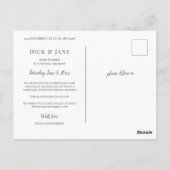 We hebben foto gemaakt om de datum op te slaan briefkaart (Achterkant)