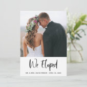 We hebben | Fotobruiloft en -partij Kaart (Staand voorkant)