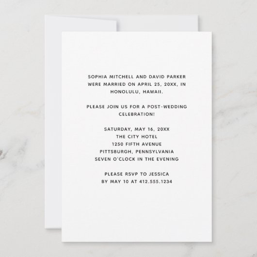 We hebben | Fotobruiloft en -partij Kaart (Achterkant)