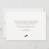 We hebben | Fototrouwbekendmaking zwart wit Aankondiging (Achterkant)