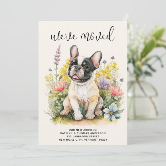 We hebben Franse buldog puppy bloemetjeshond verpl Aankondiging (Staand voorkant)