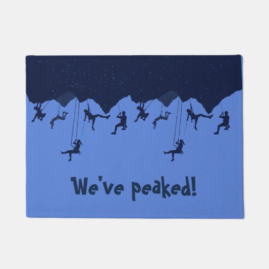 We hebben Fun Blue Rock Climber's gepiekt Deurmat (Voorkant)