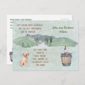 WE HEBBEN FUN FAMILIE DOG ANNOUNCES BEWEGD AANKONDIGINGSKAART (Voorkant / Achterkant)