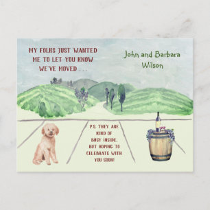 WE HEBBEN FUN FAMILIY DOG ANNOUNCES BEWEGD AANKONDIGINGSKAART