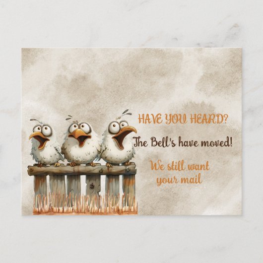 We hebben Funny Birds op Fence verplaatst Briefkaart (Voorkant)