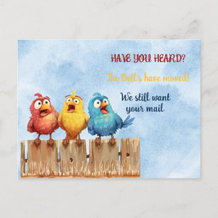 We hebben Funny Birds op Fence verplaatst Briefkaart
