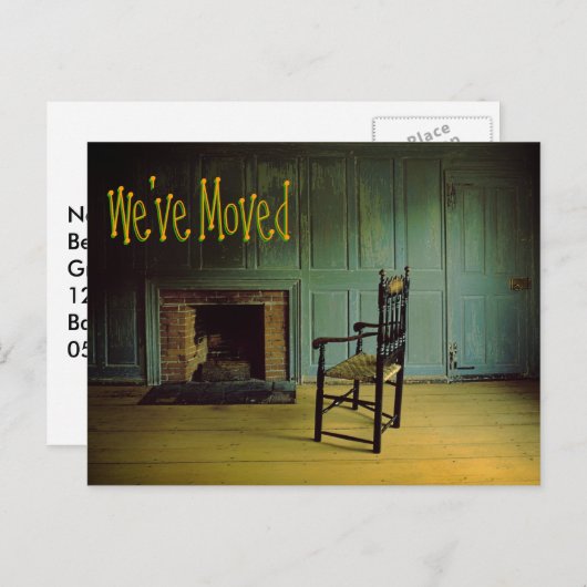 We hebben Funny Joke Lonely voorzitter verplaatst Aankondigingskaart (Voorkant / Achterkant)