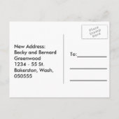 We hebben Funny Seagull Joke Briefkaart verplaatst (Achterkant)