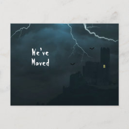 We hebben Funny Spooky New Home Dark Castle verpla Aankondigingskaart