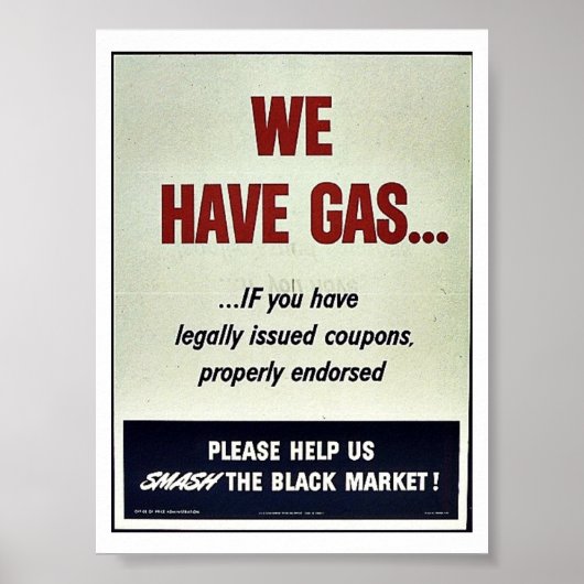 We hebben gas poster (Voorkant)