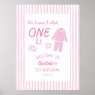 We Hebben Geen Oog Dichtgedaan Pyjama 1e Verjaarda Poster