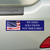 WE HEBBEN GEEN OPLOSSINGEN NODIG DIE NIET KRACHTIG BUMPERSTICKER (Op auto)