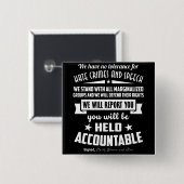 We hebben geen tolerantie voor de Button van de Ha (Voorkant /achterkant)