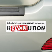 We hebben geen verandering nodig... bumpersticker (Op auto)
