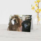 WE HEBBEN GEHOORD AAN DE NIEUWS BIRTHDAY KAART (Gele Bloem)