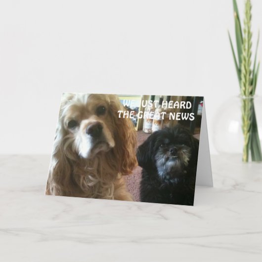 WE HEBBEN GEHOORD AAN DE NIEUWS BIRTHDAY KAART (Voorkant)