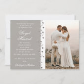 We hebben gehuwde glitter Heart Foto Elopement Whi Kaart (Voorkant)