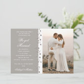 We hebben gehuwde glitter Heart Foto Elopement Whi Kaart (Staand voorkant)
